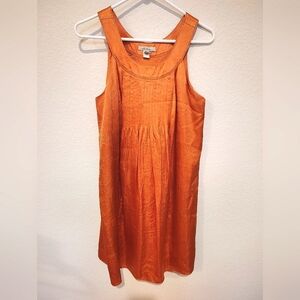 Institutions Orange Sleeveless Dress